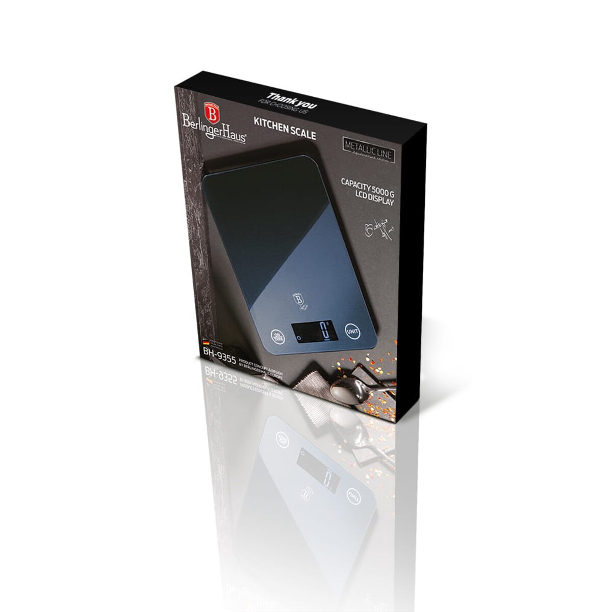 Waga kuchenna ultra-slim BERLINGER HAUS Aquamarine