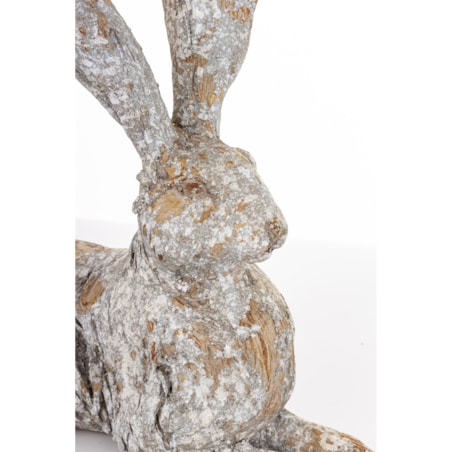 Dekoracja - leżący zając 25x35x15 cm HARE-2