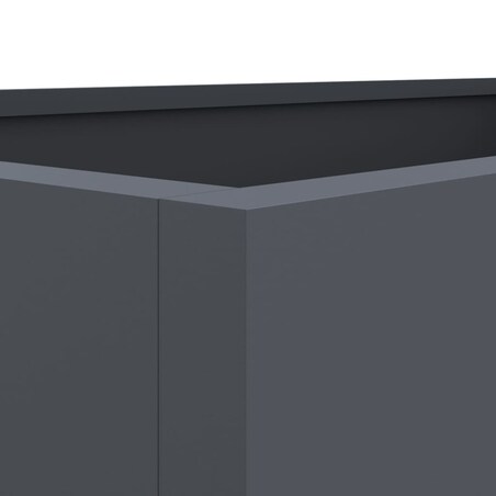 vidaXL Donica, antracytowa, 62x47x46 cm, stal