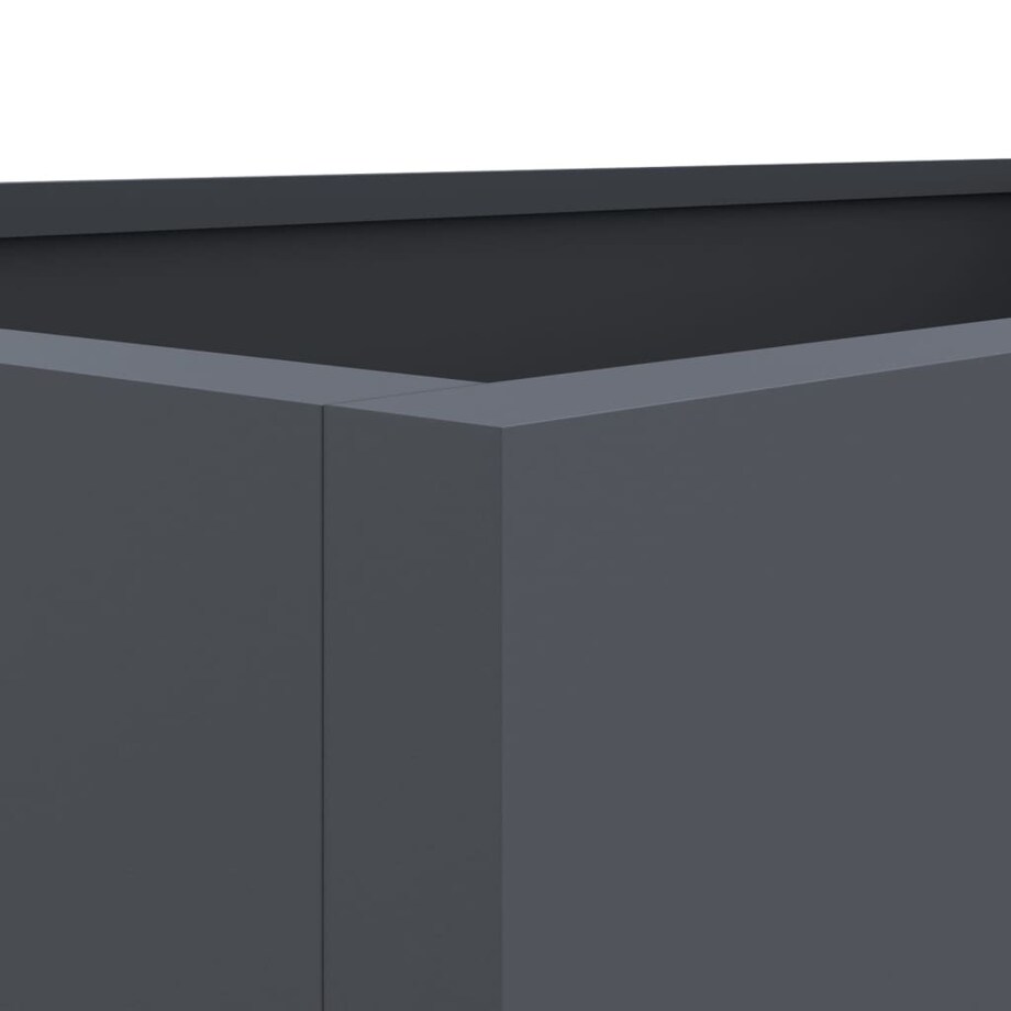 vidaXL Donica, antracytowa, 62x47x46 cm, stal