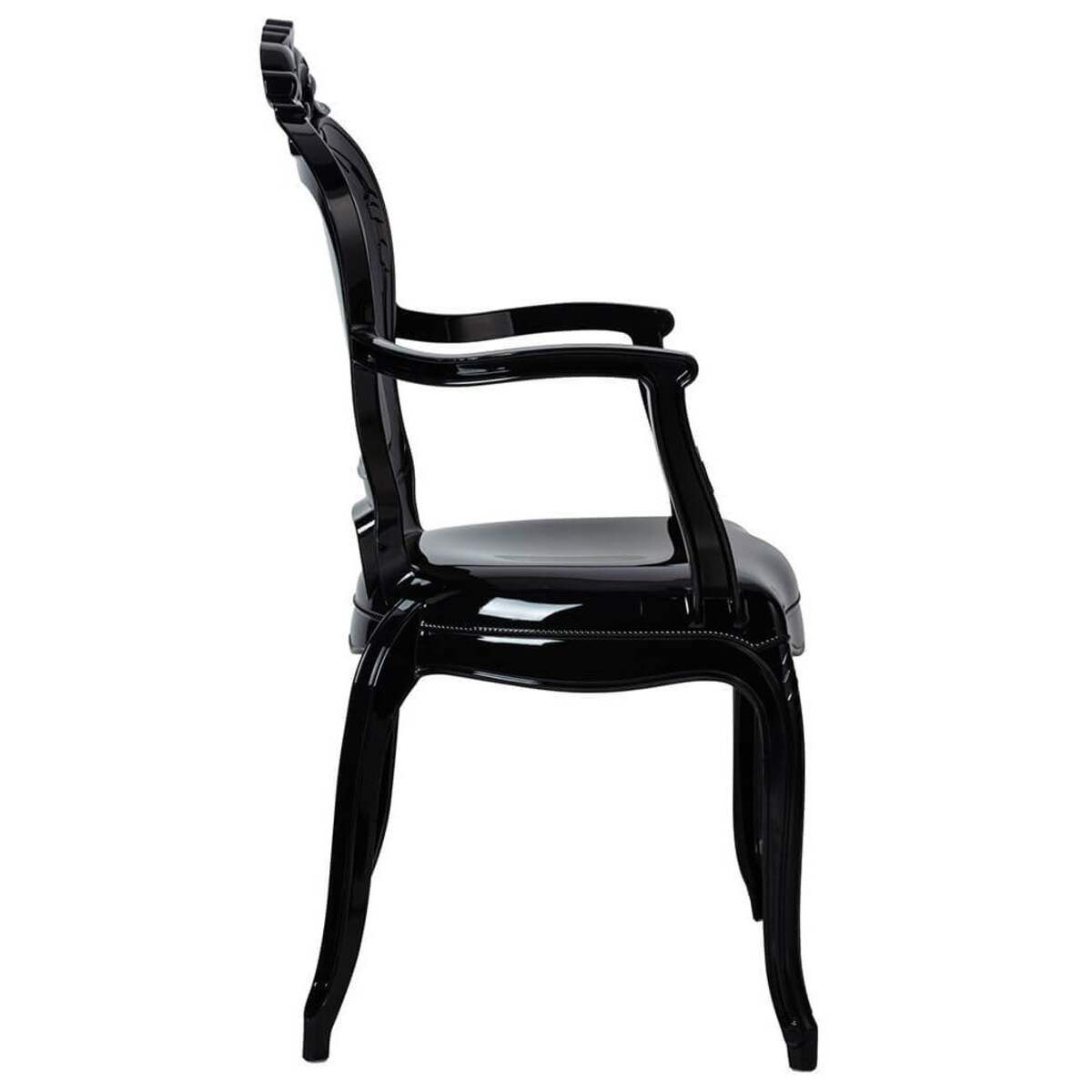 Krzesło Vintage King Arm 777-APC.BLACK King Home z podłokietnikami czarne