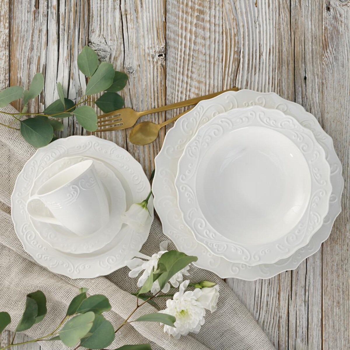 VILLA ITALIA Talerz głęboki porcelanowy 21,5 cm OLIMPIA