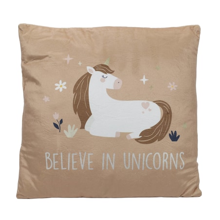 Poduszka dekoracyjna z jednorożcem, 40 x 40 cm