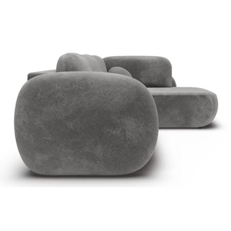 Nowoczesny Narożnik rozkładany OLIVIO II, prawy, ciemno-szary