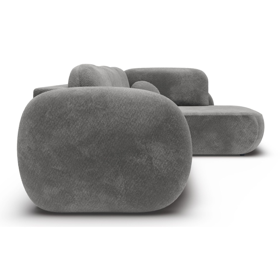 Nowoczesny Narożnik rozkładany OLIVIO II, prawy, ciemno-szary