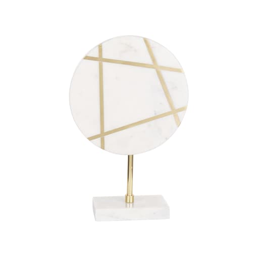 Dekoracyjna rzeźba marmurowa biała RETHIMNO