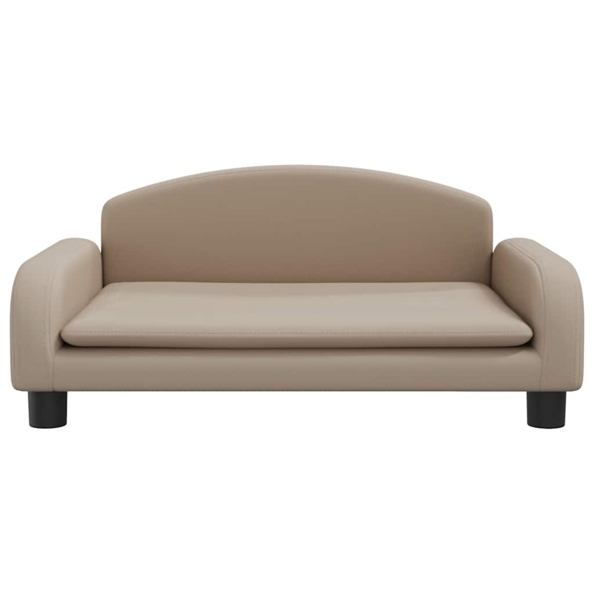 vidaXL Sofa dla dzieci, cappuccino, 70x45x30 cm, sztuczna skóra