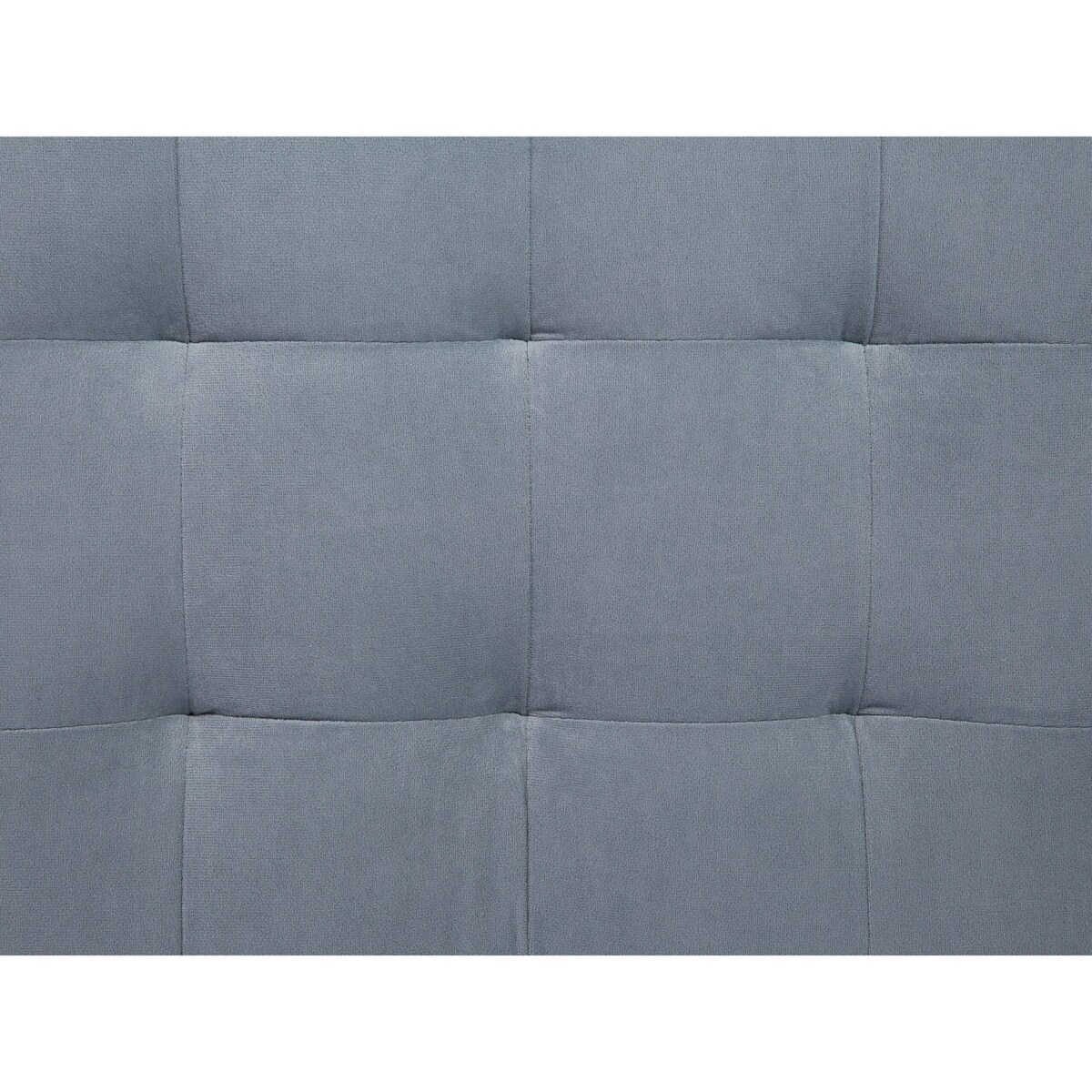 Puf ze schowkiem welurowy szary MICHIGAN