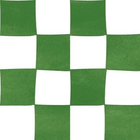 Lniany ręcznik kuchenny - zielona krata