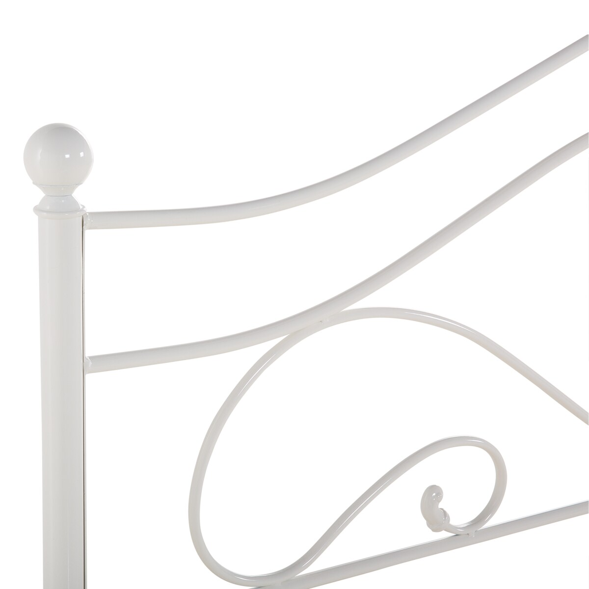Łóżko Metal LYRA 180 x 200 cm Biały