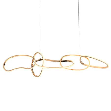 Wisząca lampa LED Cholet MD7361-5A-EGT Zumaline 56W 3000K nad stół złota