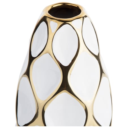 Wazon na kwiaty ceramiczny biały AVILA