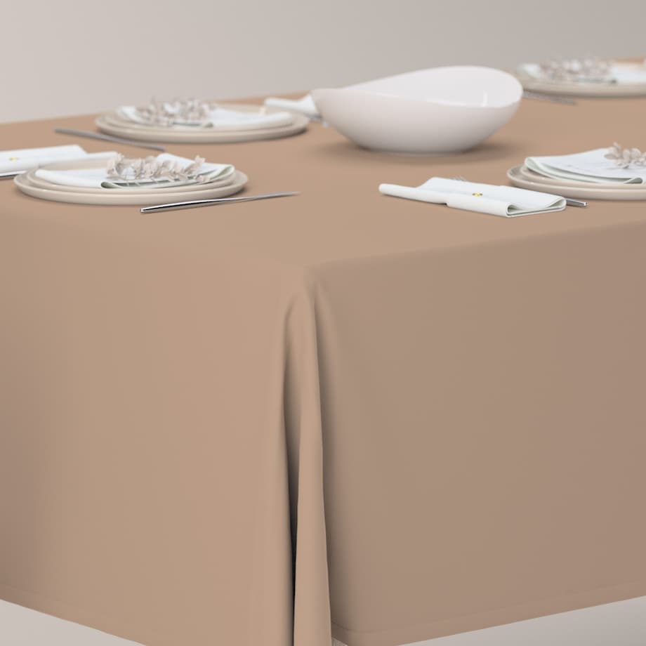 Obrus prostokątny 130 x 210 cm mocca