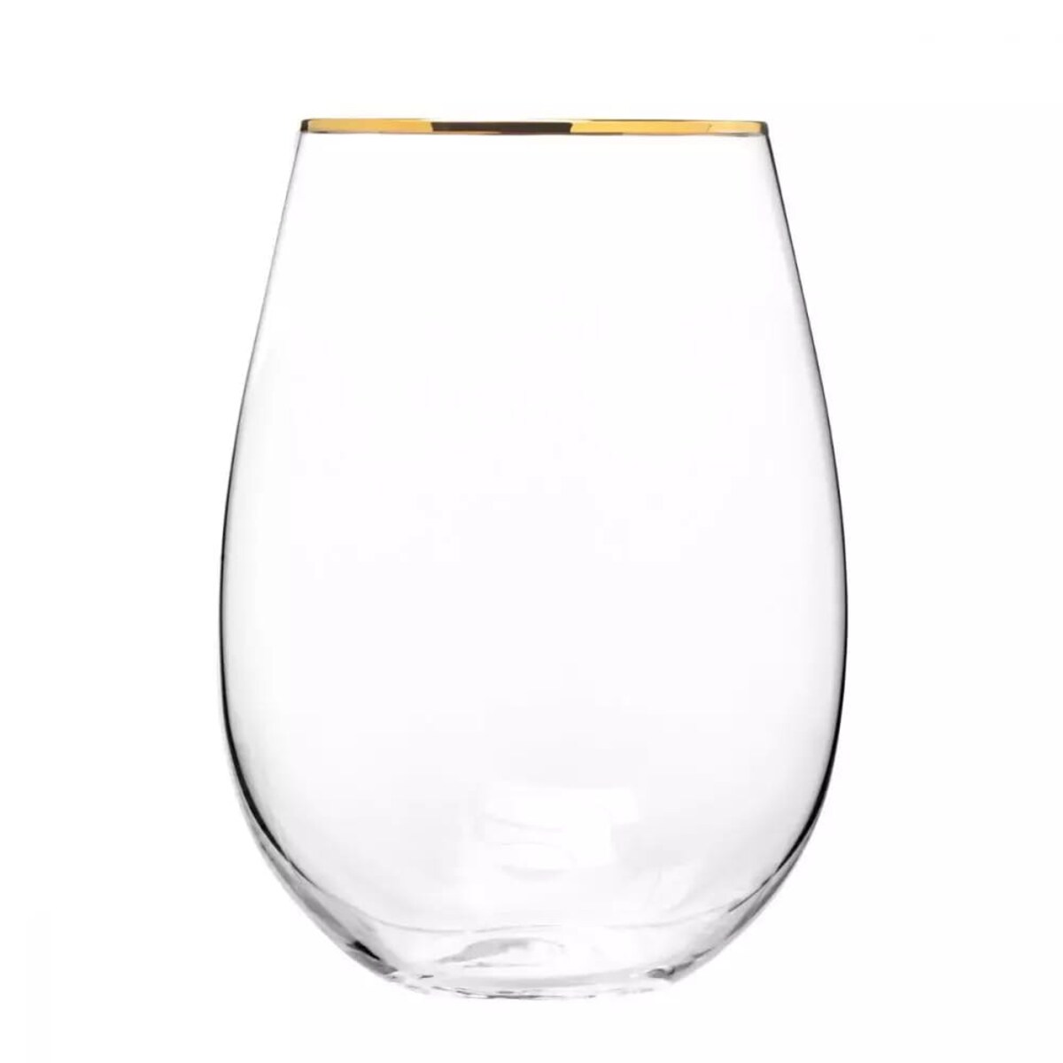 Szklanki Obłe Krosno Harmony Gold Złoty Pasek do Wina Soku Wody Stylowe