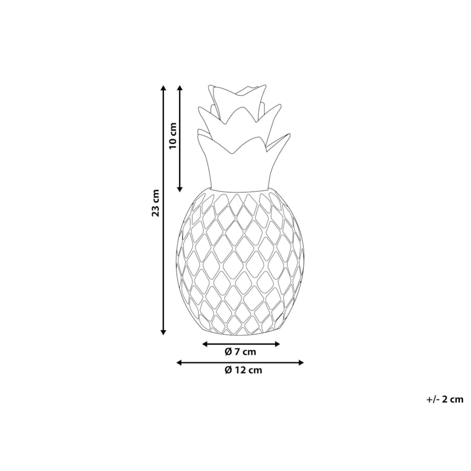 Figurka ananas złota TYANA