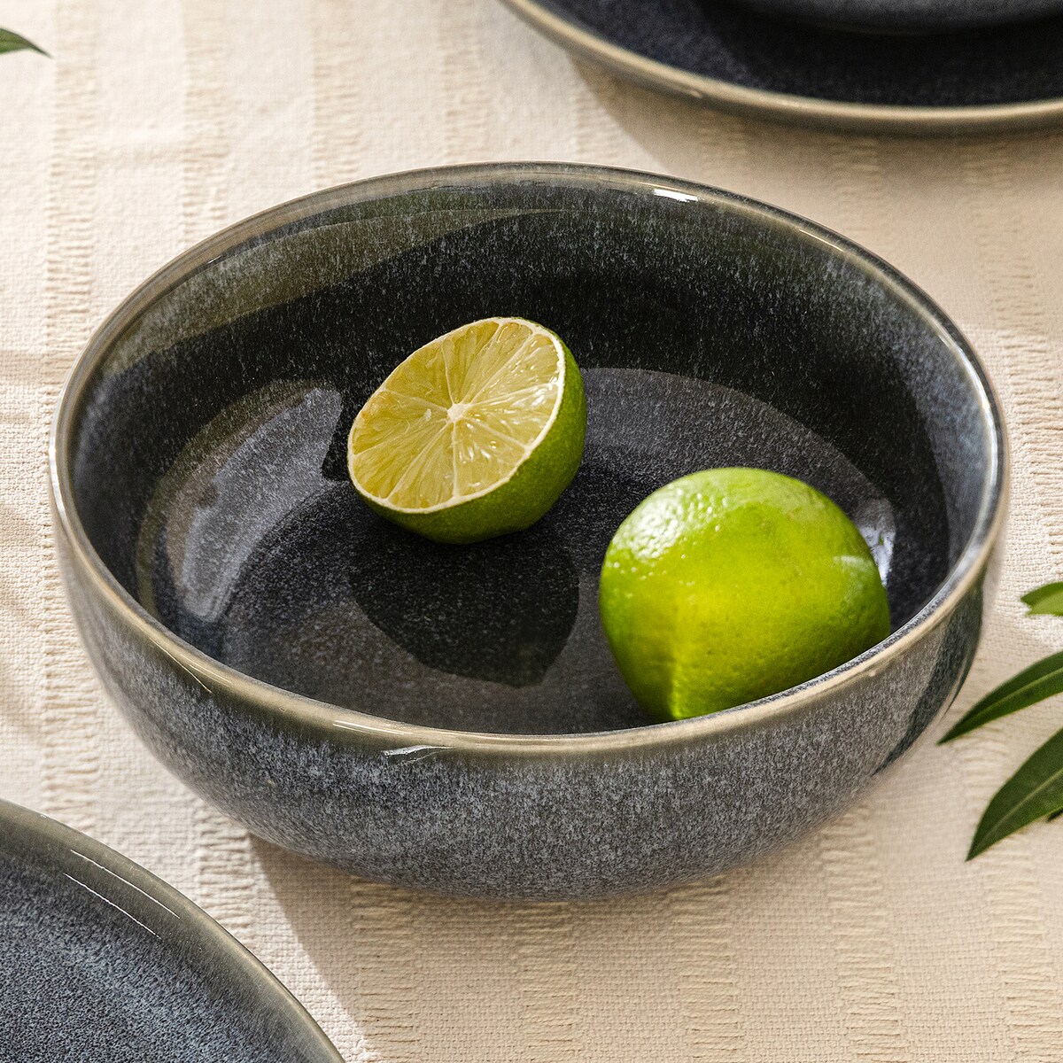 EDA Miska 6 szt., niebieski/szary/beżowy