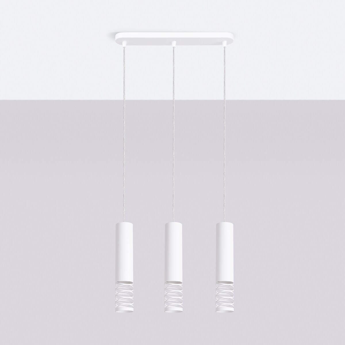 Lampa wisząca LAMI 3L biały