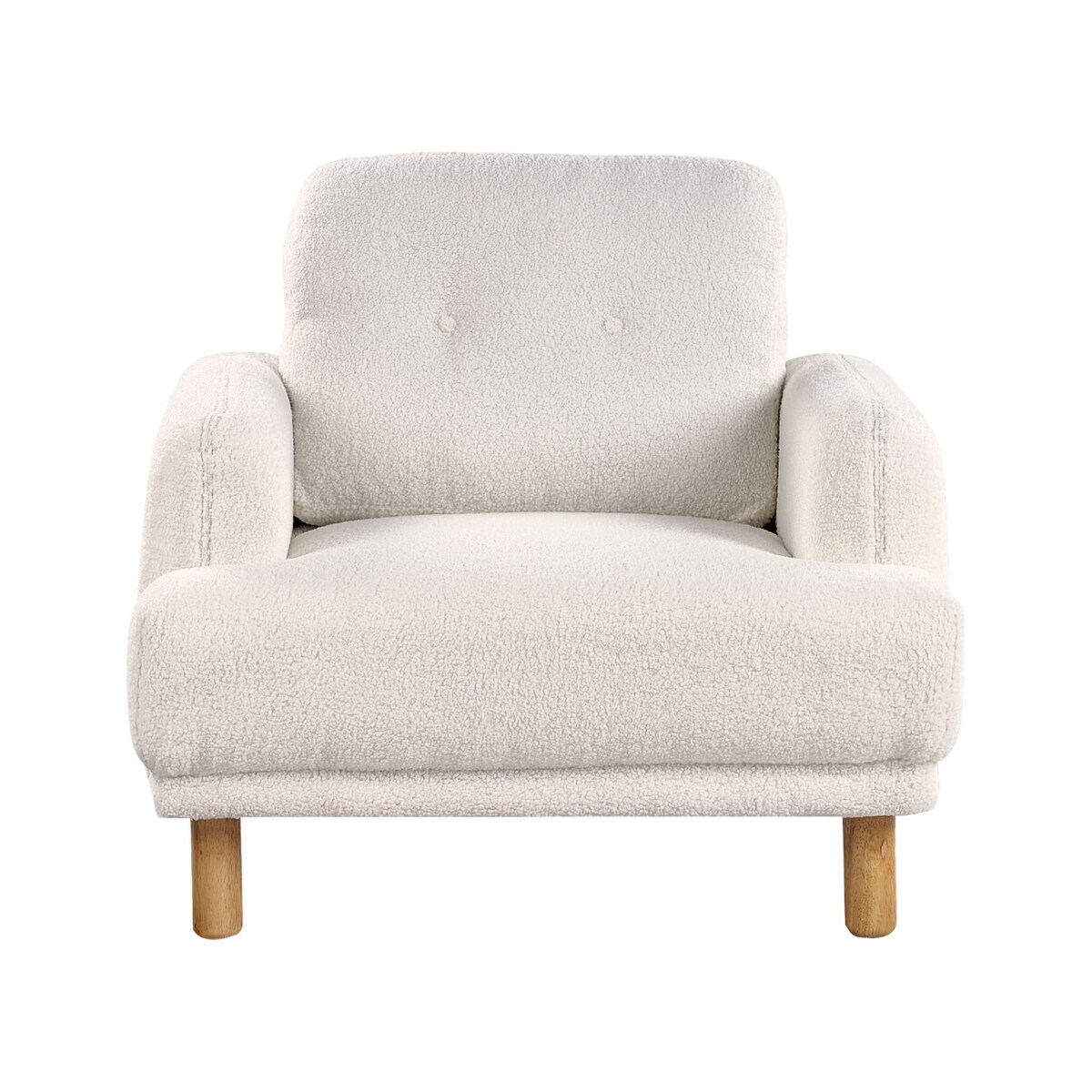 Zestaw wypoczynkowy boucle biały TUVE