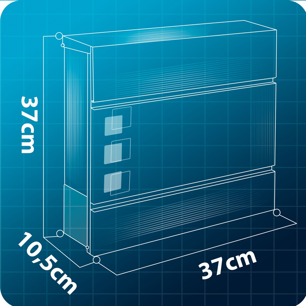 Skrzynka na listy z gazetnikiem Humberg pocztowa na bramę ogrodzenie stalowa antracyt