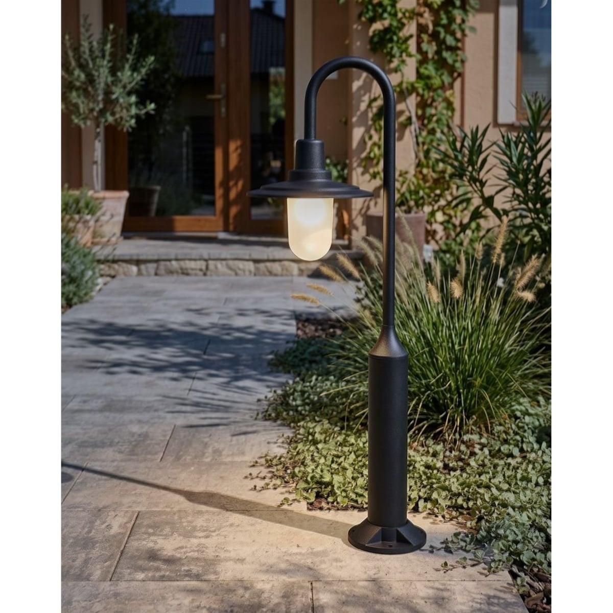 Lampa ogrodowa słupek LED ABEDES Czarny