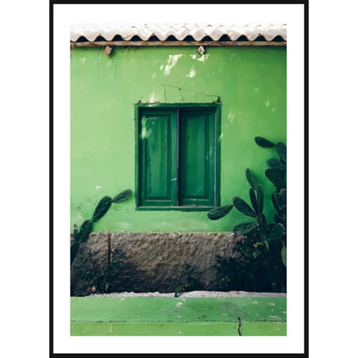 Poster Story, Plakat, Obraz - Zielony Budynek, wymiary 30 x 42 cm