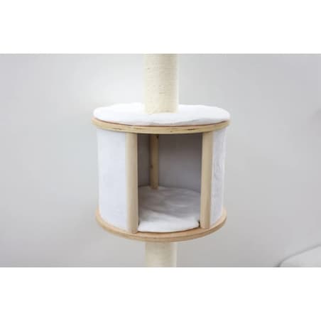 Kerbl Drapak na ścianę dla kota Dolomit, 168 cm, biały, 81500