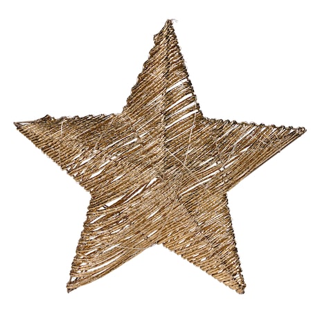 Zestaw 2 dekoracji świątecznych LED HAMPEN 24/30 cm Gwiazda Złoty