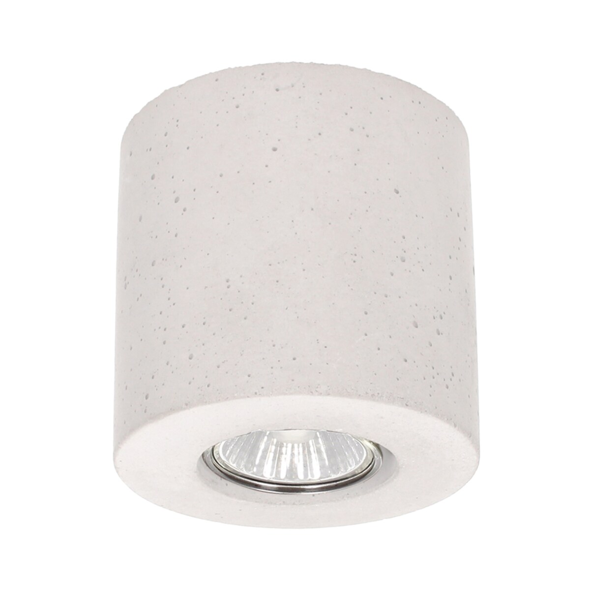 Lampa Sufitowa BRITOP Lighting Round 1xGU10 Max.6W Biały Beton, Polski Producent, 1 szt.