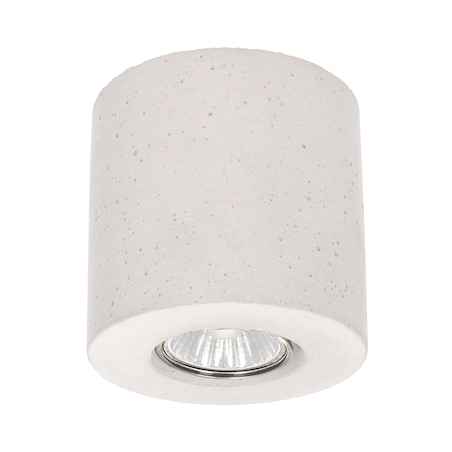 Lampa Sufitowa BRITOP Lighting Round 1xGU10 Max.6W Biały Beton, Polski Producent, 1 szt.