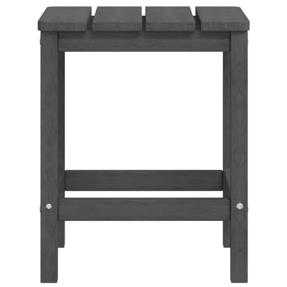 vidaXL Stolik ogrodowy Adirondack, antracytowy, 38x38x46 cm, HDPE