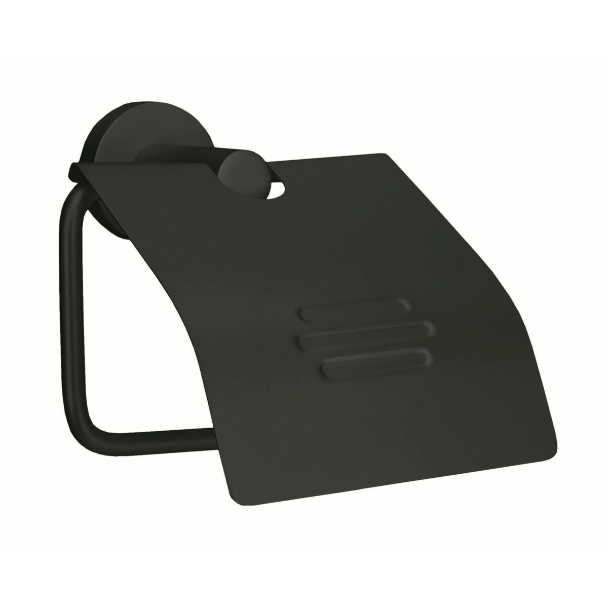 Kleine Wolke Apollo Nero Uchwyt na rolkę z pokrywą czarny