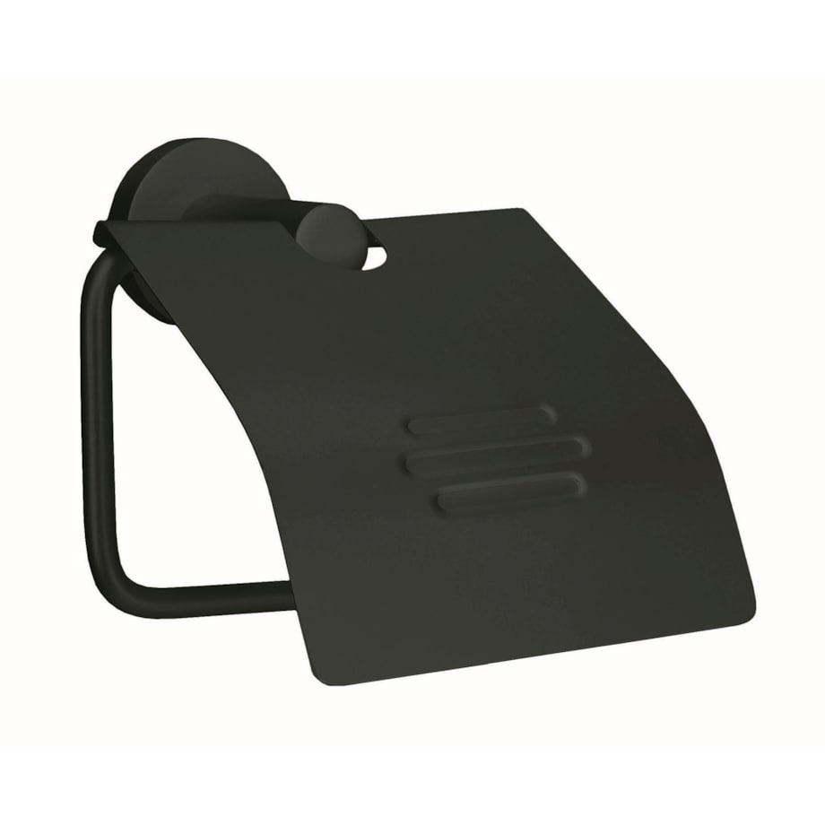 Kleine Wolke Apollo Nero Uchwyt na rolkę z pokrywą czarny