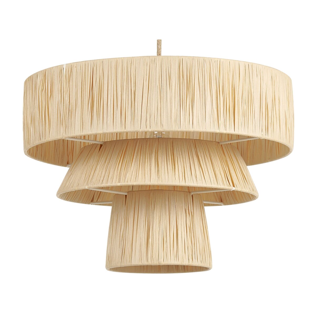 Lampa wisząca papierowa naturalna CHAMBO