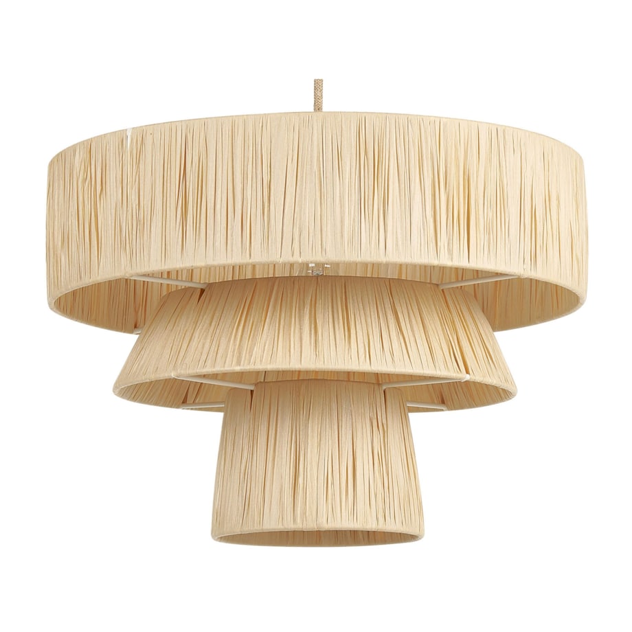 Lampa wisząca papierowa naturalna CHAMBO