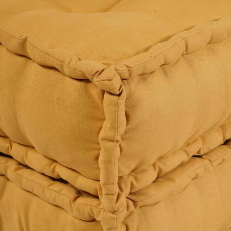 vidaXL Modułowa sofa, żółty, 70x70x54, tkanina