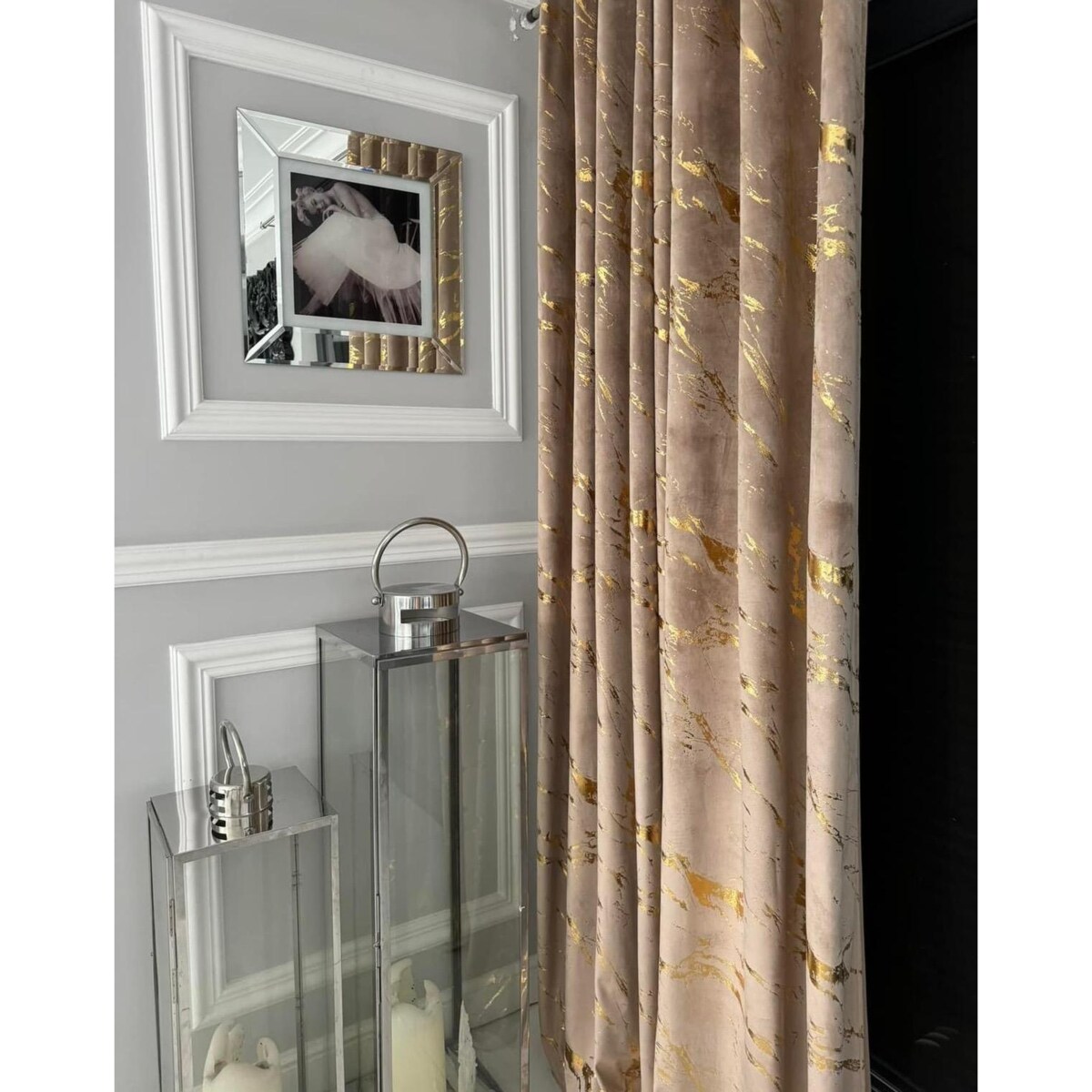 zasłona welurowa "marmur" 140x270 cm