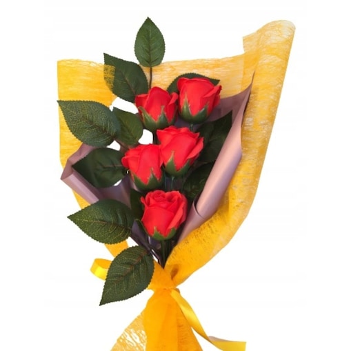 BUKIET KWIATY MYDLANE na prezent pachnące kobiet