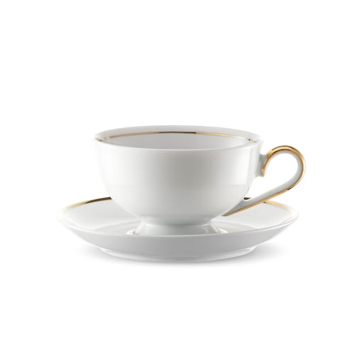 Filiżanka 220 ml ze spodkiem Astra Złota Wstęga G067