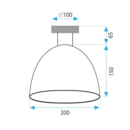 Lampa Sufitowa App1303-1C Czarny, Metal