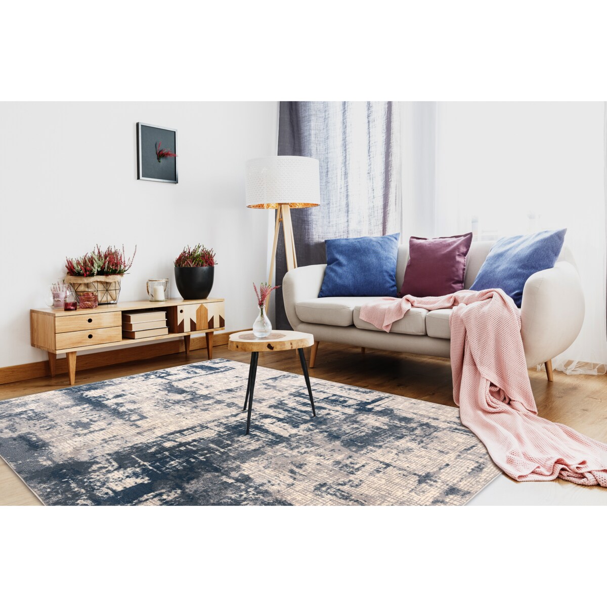 Dywan wełniany NAIN Abstrakcja, vintage 80x150 cm