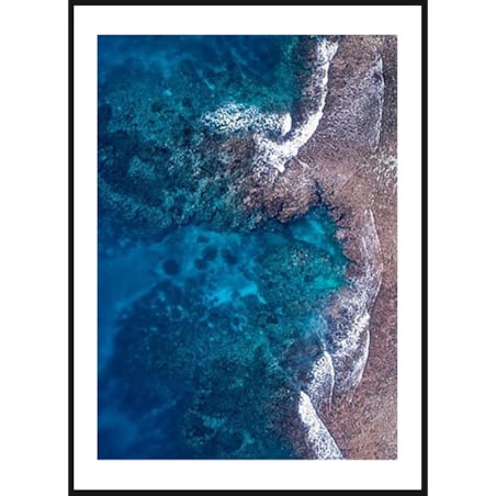 Poster Story, Plakat, Obraz - Morze Czerwone z Lotu Ptaka, wymiary 70 x 100 cm