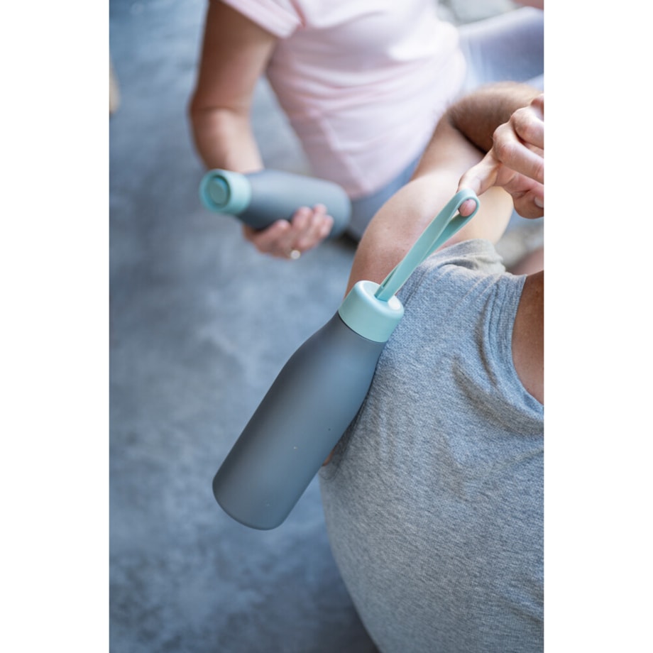 Butelka termiczna z dwoma nakrętkami 0,5 L, miętowa BergHOFF