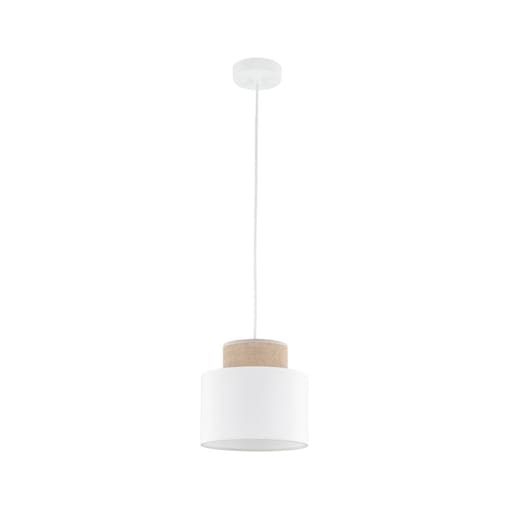 Lampa wisząca TK Lighting DUO WHITE JUTA 10078 biała E27 regulowana do salonu jadalni sypialni