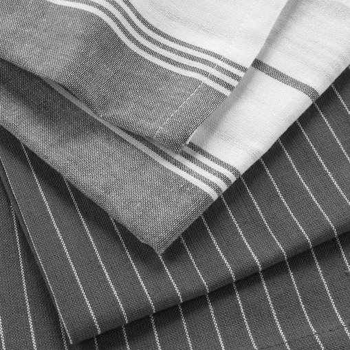 Bawełniane ręczniki kuchenne GRAND CHEF, szare, 2 sztuki