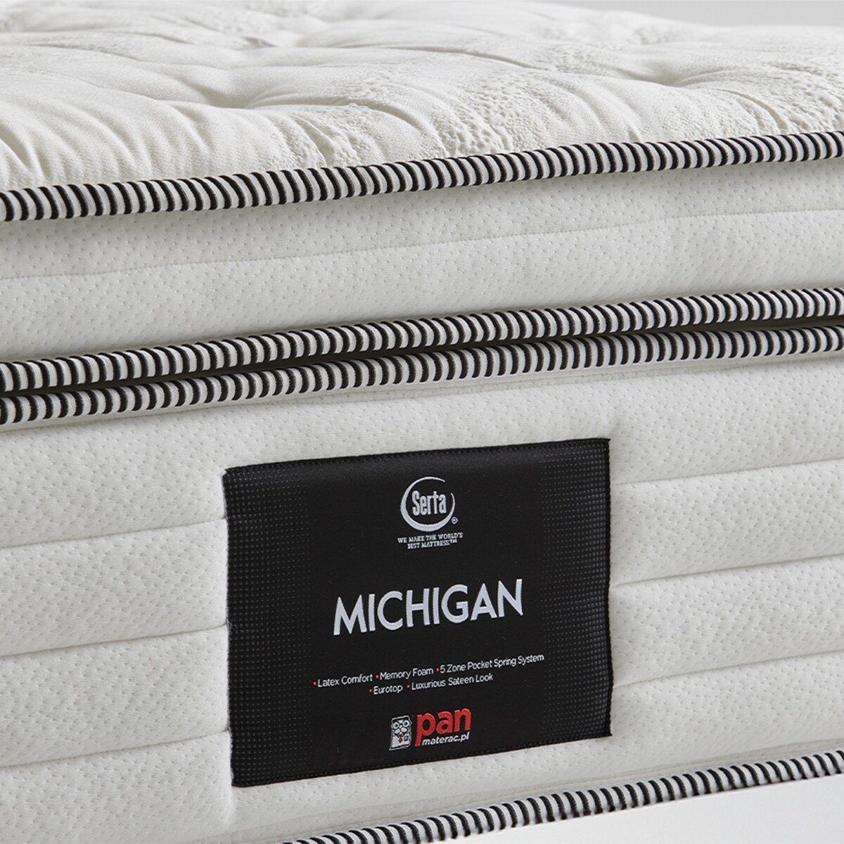 Materac hybrydowy 140x200 model MICHIGAN marki PAN MATERAC sprężynowy