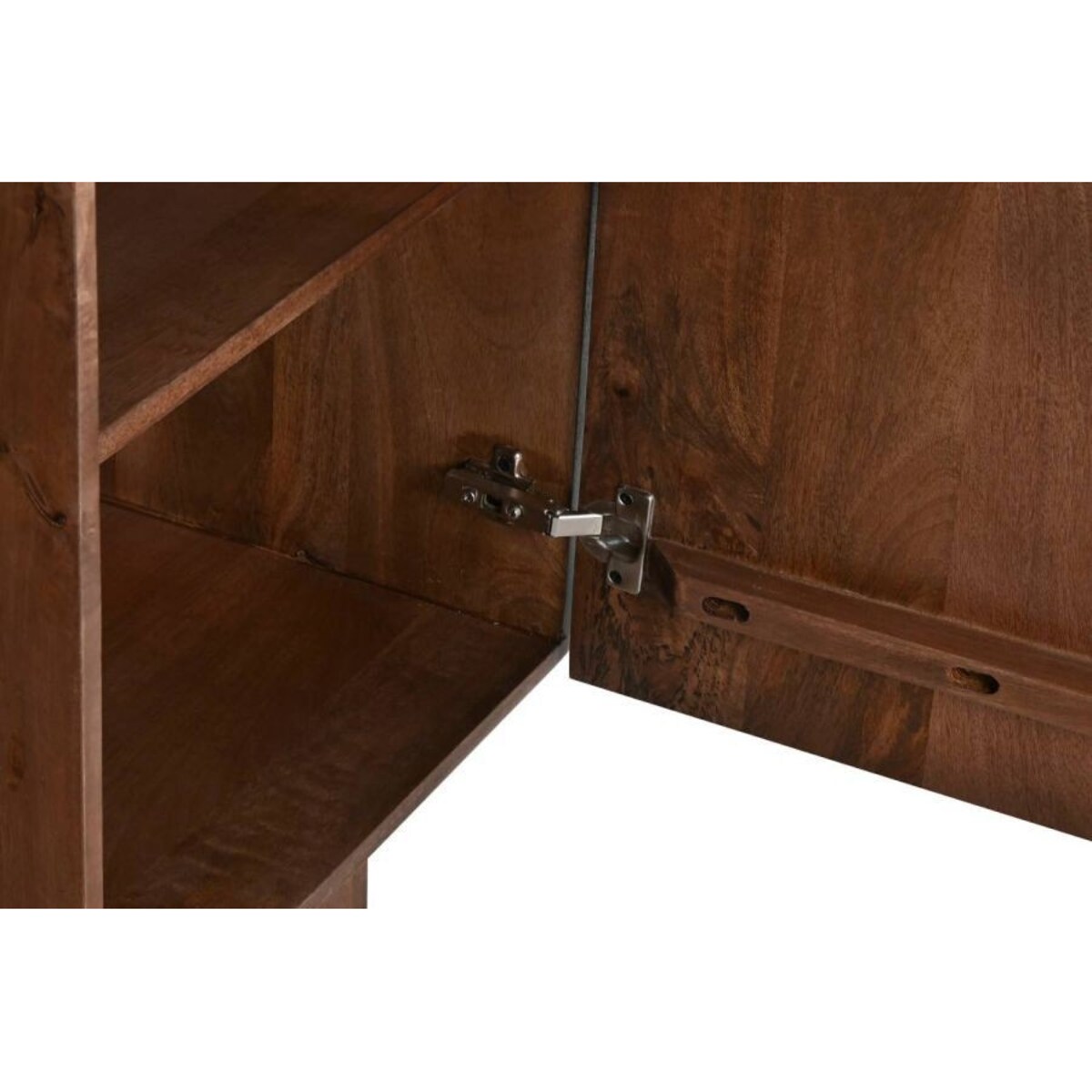 Komoda mango z marmurowym blatem 76x162,5x47 cm