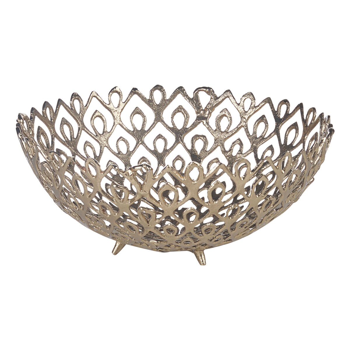 Zestaw 2 mis dekoracyjnych GROGOL Metal Złoty