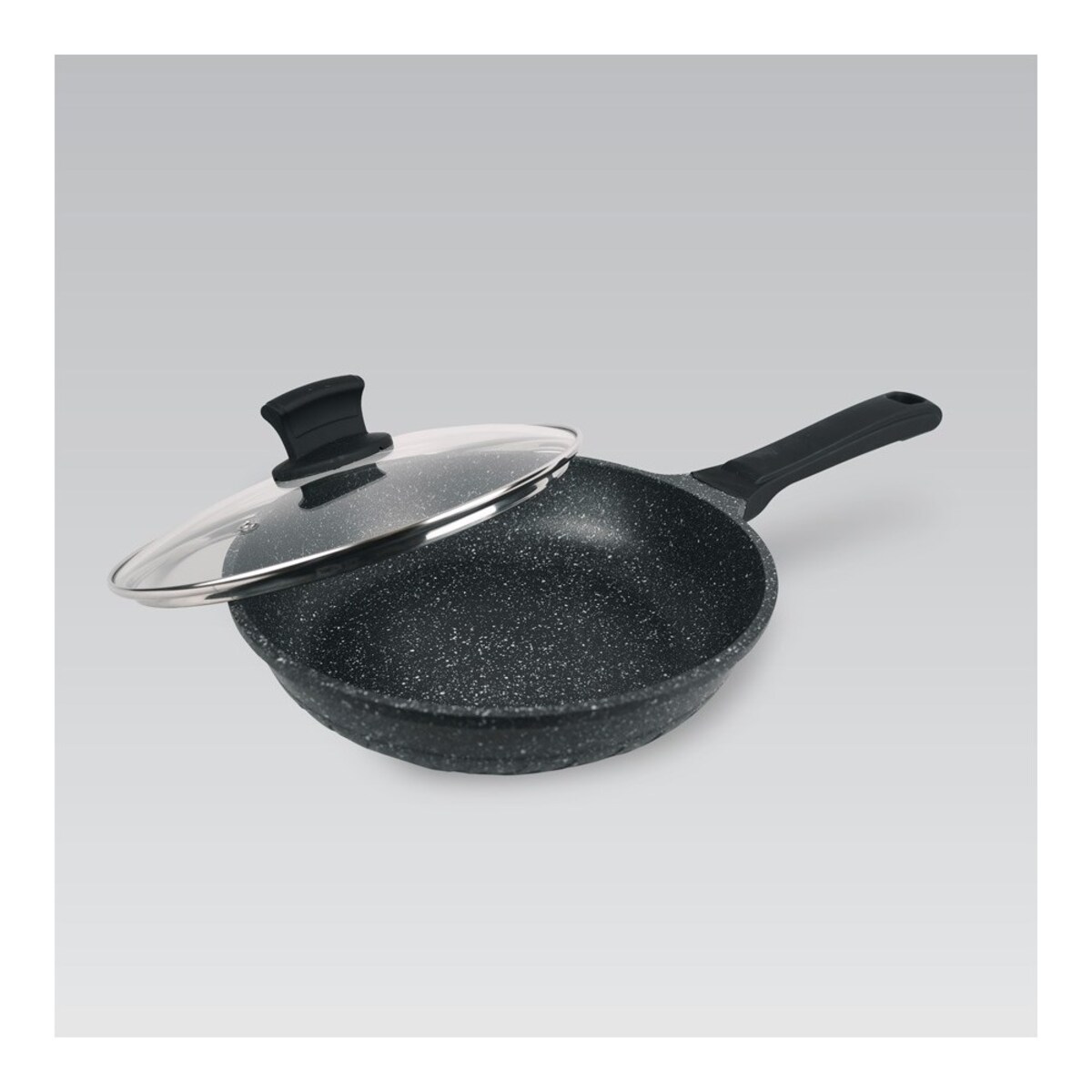 Maestro patelnia z powłoką granitową z pokrywką 24cm MR122524