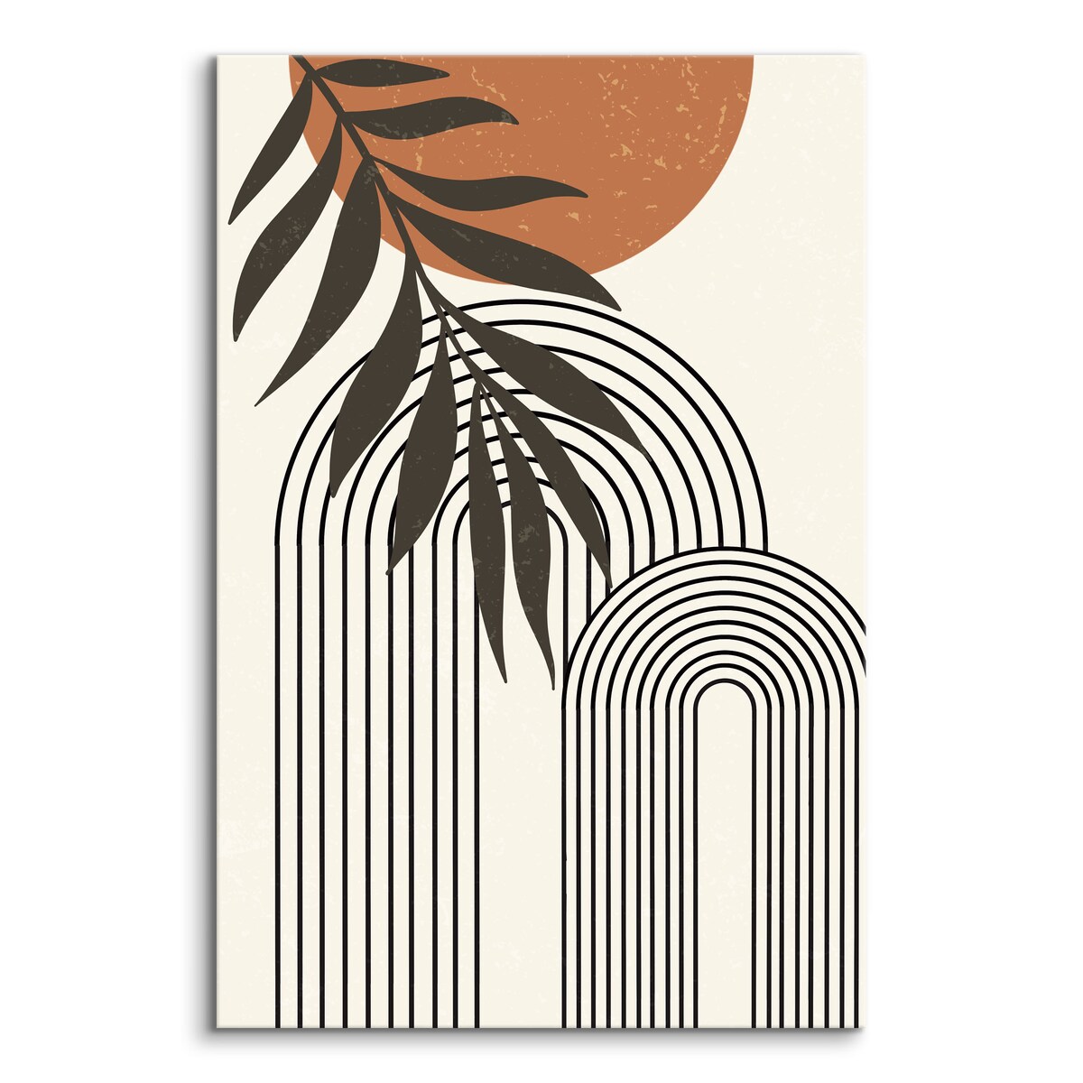 Obraz Gałązka Palmowa Abstrakcja Boho Style 80x120cm