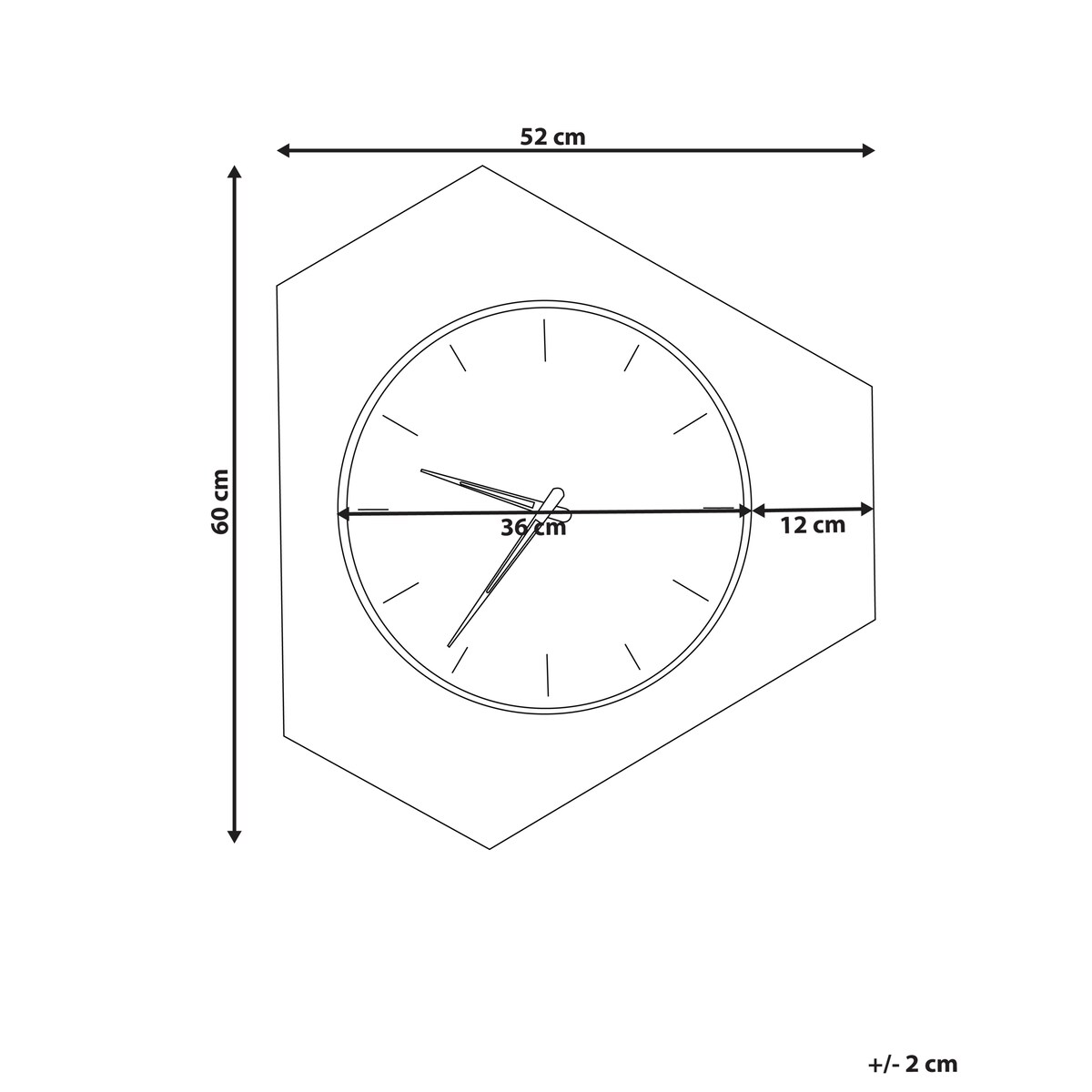 Zegar ścienny SAILON 52 cm Biały